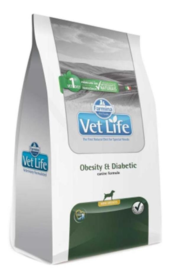 VET LIFE CAES ADULTOS OBESITY E DIABETIC 10,1KG