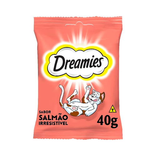 Petisco Dreamies Salmão Para Gatos Adultos 40 g 8un