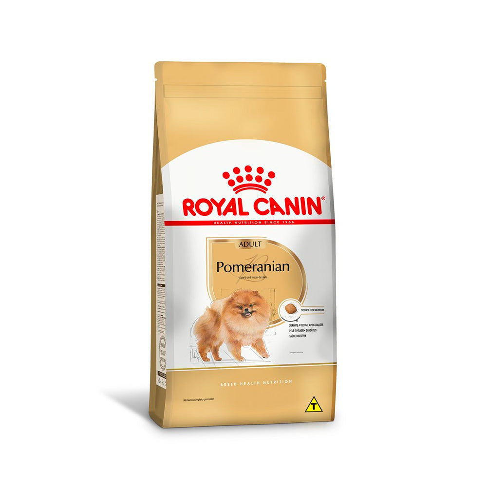 Ração Seca Royal Canin Pomeranian para Cães Adultos da Raça Lulu da Pomerânia - 2,5 Kg