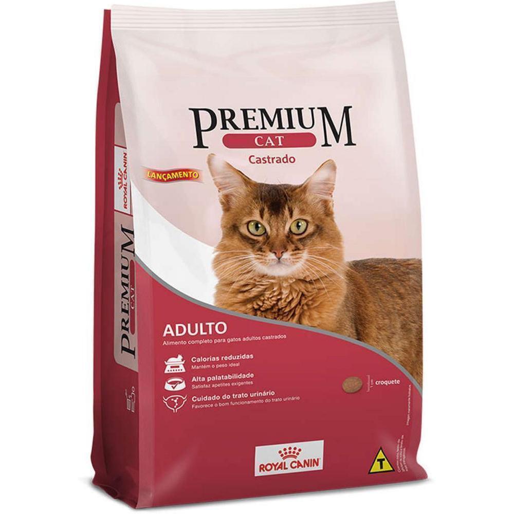 Ração Royal Canin Premium Cat para Gatos Adultos Castrados 1kg