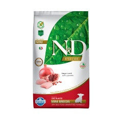 Ração Farmina N&D Prime para Cães Filhotes de Raças Pequenas Sabor Frango e Romã