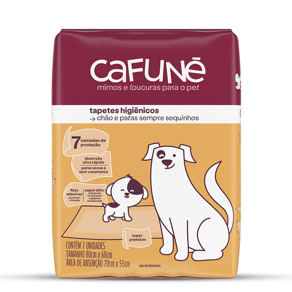 Tapete Higiênico Cafuné Slim 7 Unidades