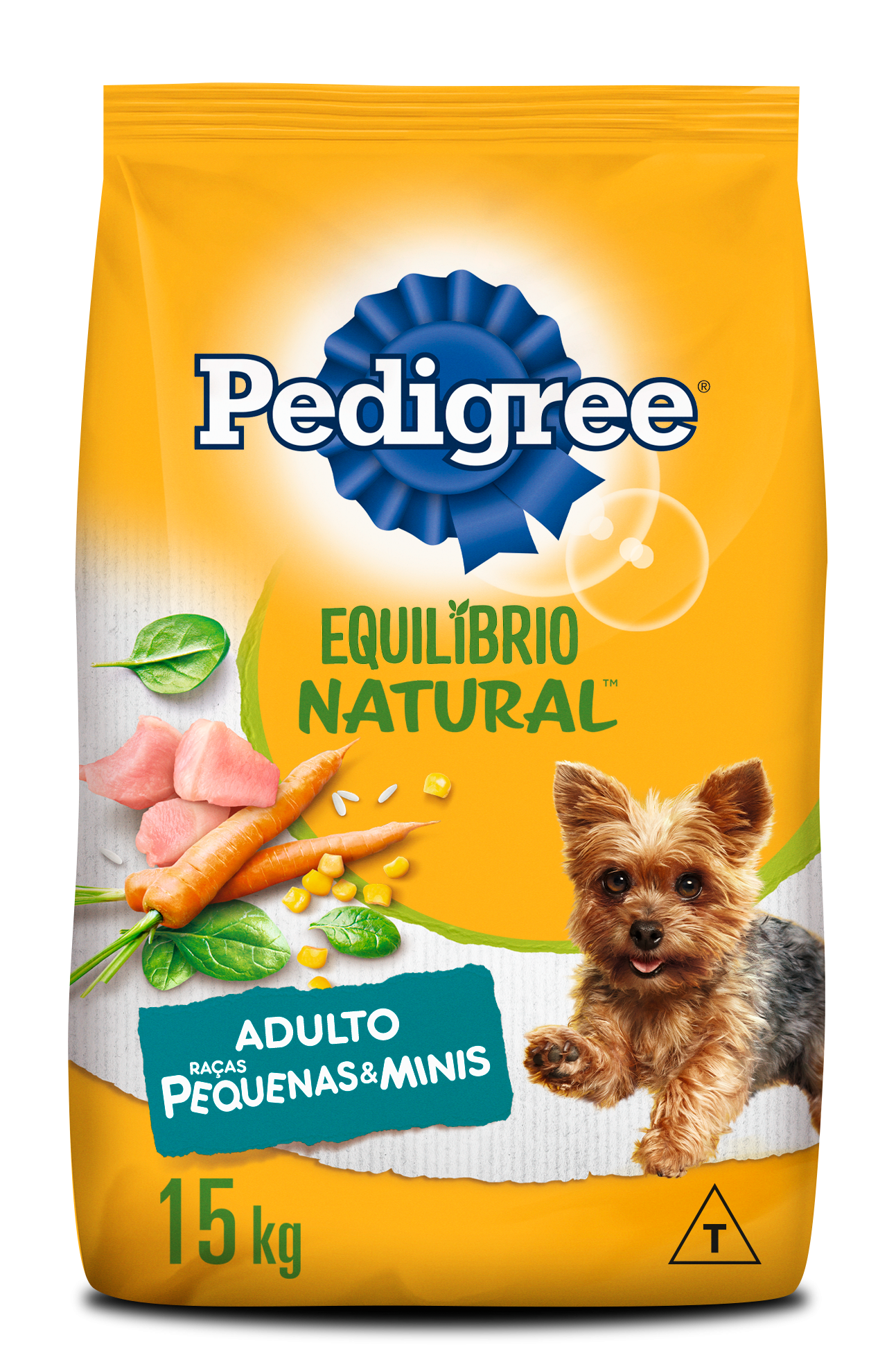 Ração Pedigree Equilíbrio Natural para Cães Adultos de Raças Pequenas e Minis 15 kg