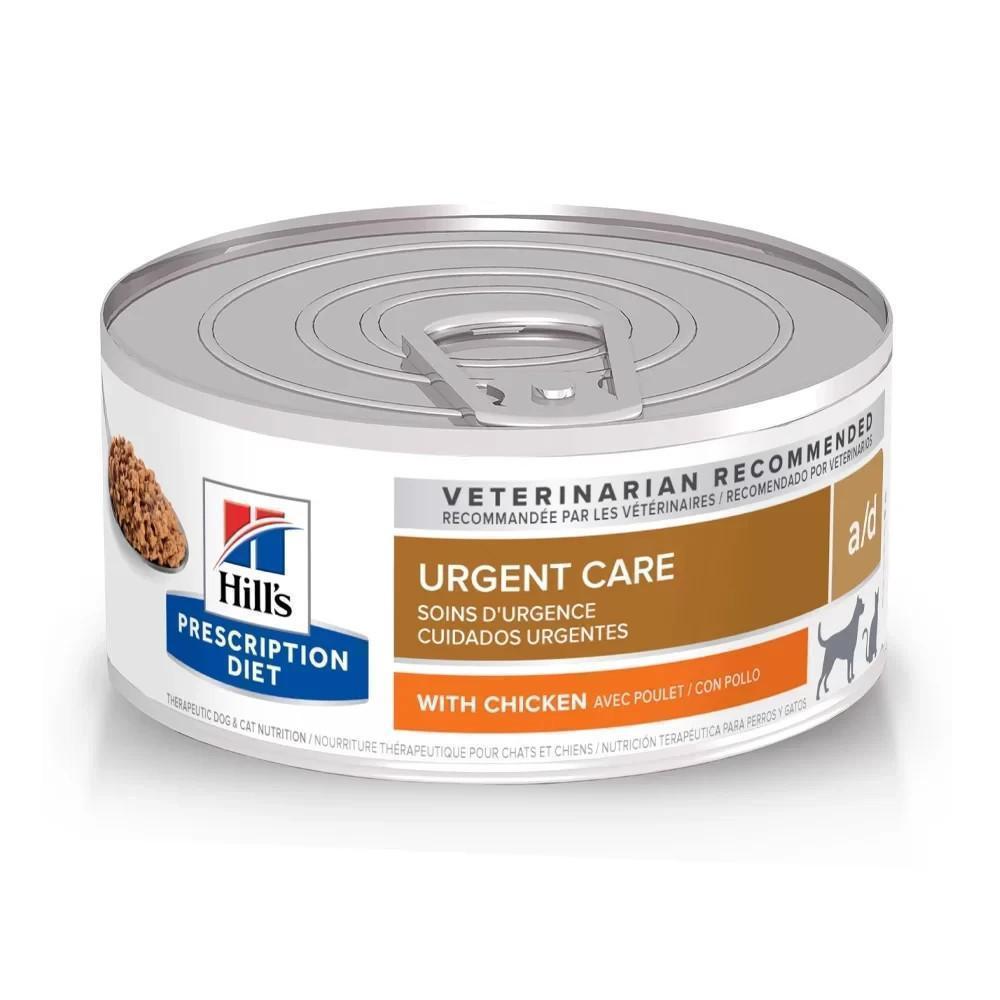 Ração Úmida Hills Canine Feline Prescription Diet A/D Lata para Cães e Gatos em Recuperação - 156G