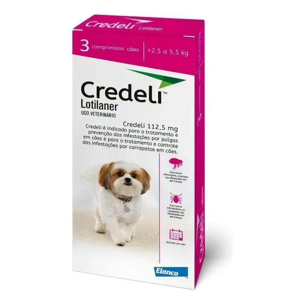 Credeli 112,5Mg - 2,5 a 5,5KG 3 Comprimidos (Rosa)