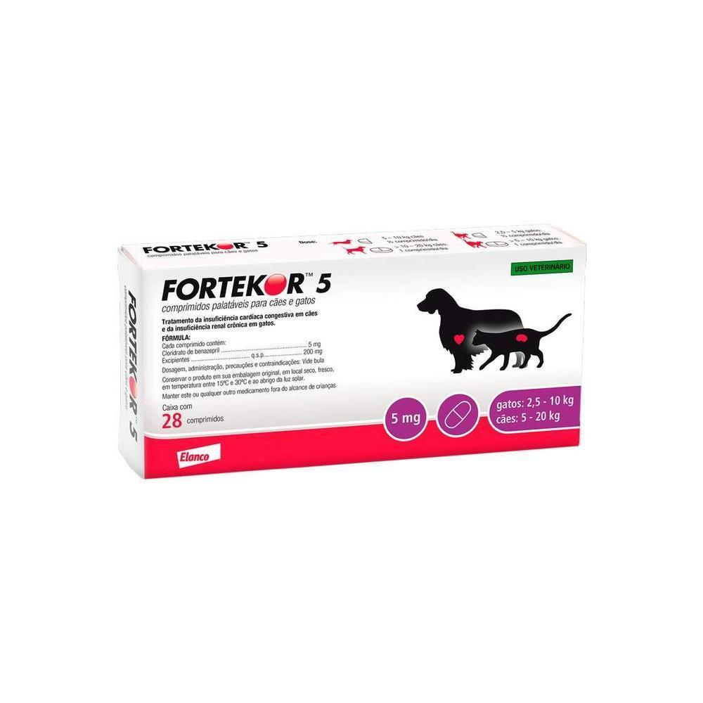 Tratamento para Insuficiências Elanco Fortekor Flavour - 5 mg
