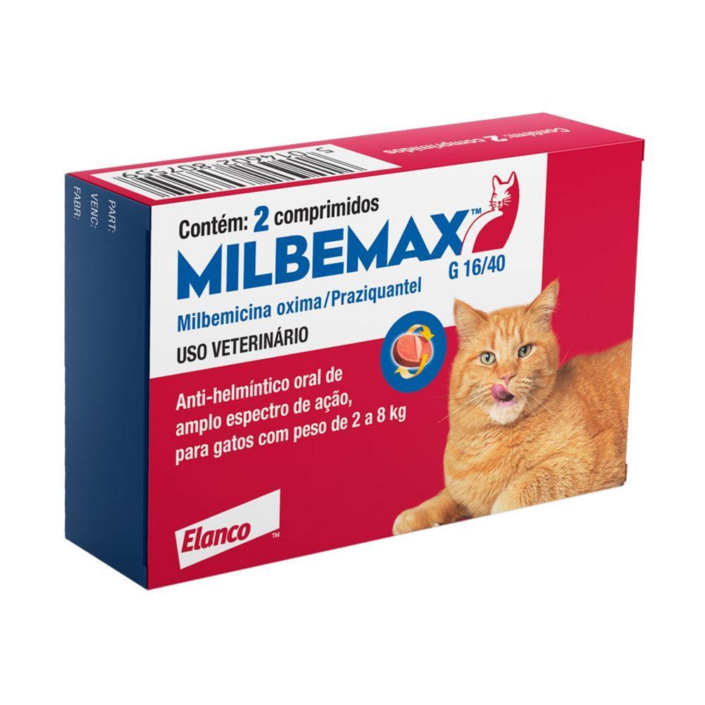 Vermifugo Elanco Milbemax FC para Gatos de 2 Kg a 8 Kg - 2 Comprimidos