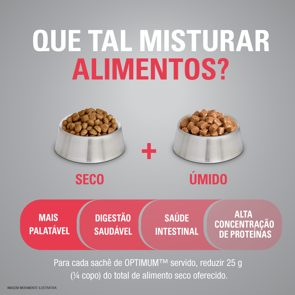 Ração Optimum Frango e Arroz para Cães Filhotes Raças Médias e Grandes até 18 meses 3kg