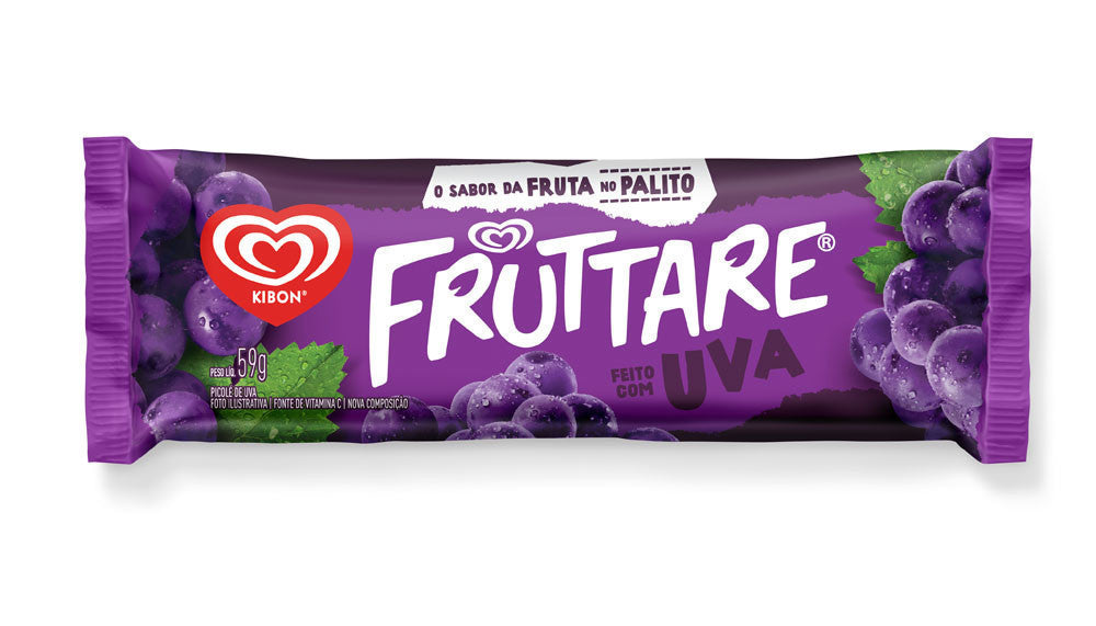 Picolé Kibon Fruttare Uva 59g