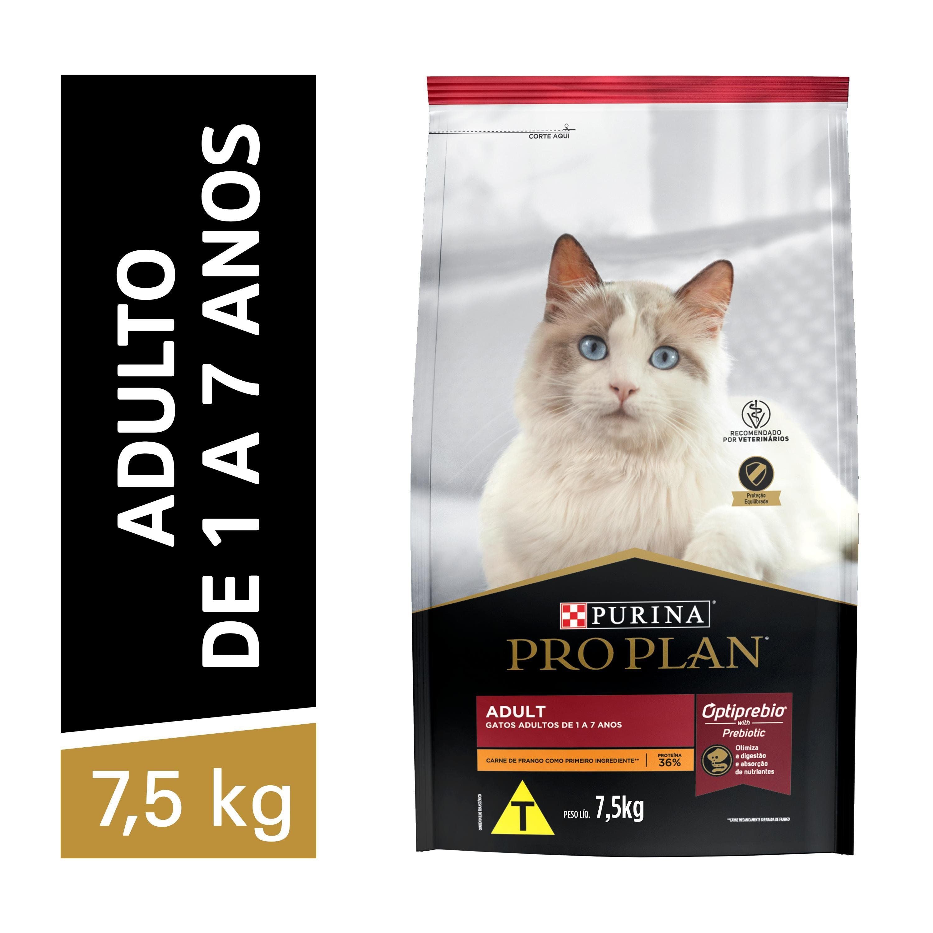 Ração Pro Plan Gato Adulto Frango 7,5kg