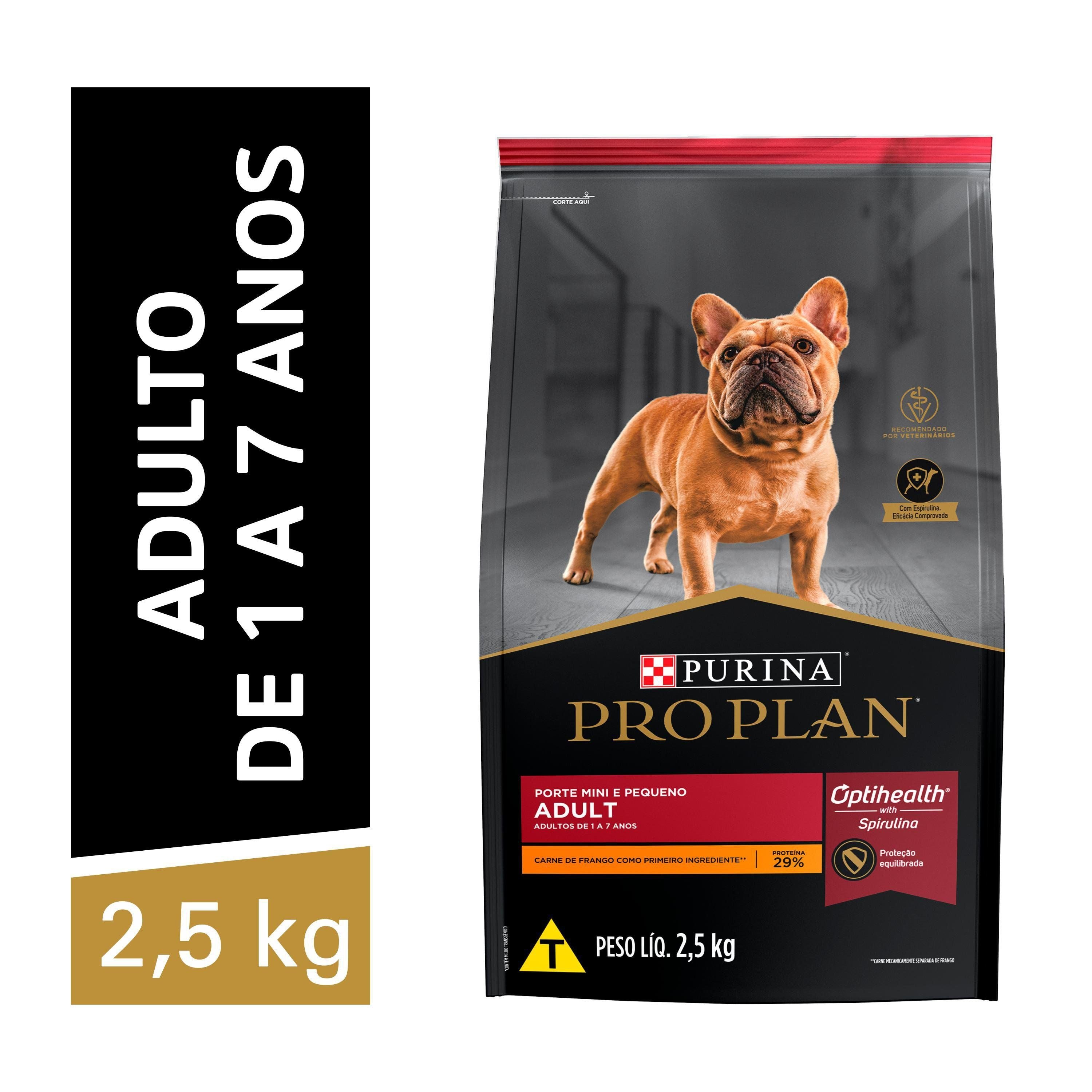 Ração PRO PLAN Cães Adultos Minis e Pequenos Frango 2,5kg
