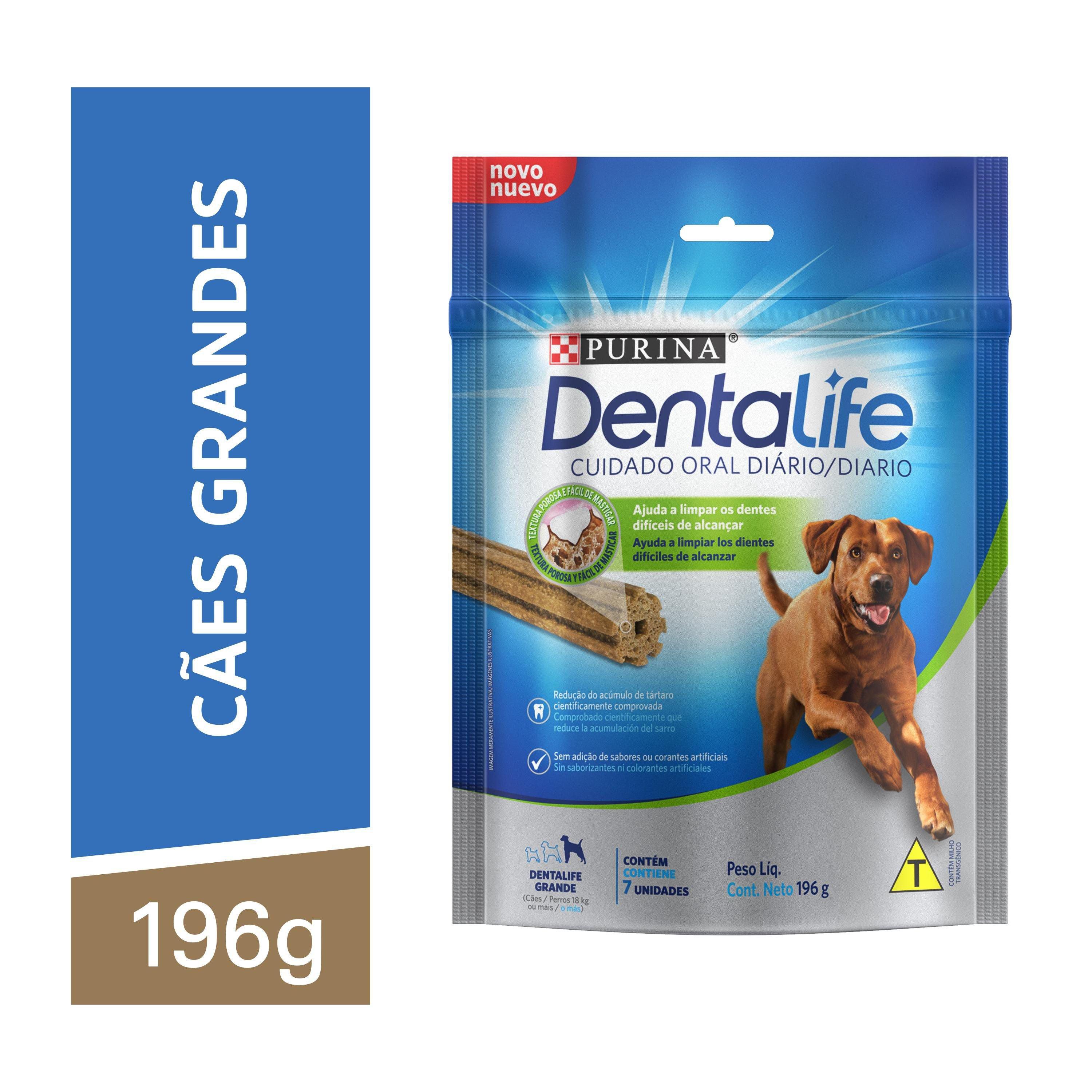 Petisco DENTALIFE Cães Adultos Grandes Frango 196g