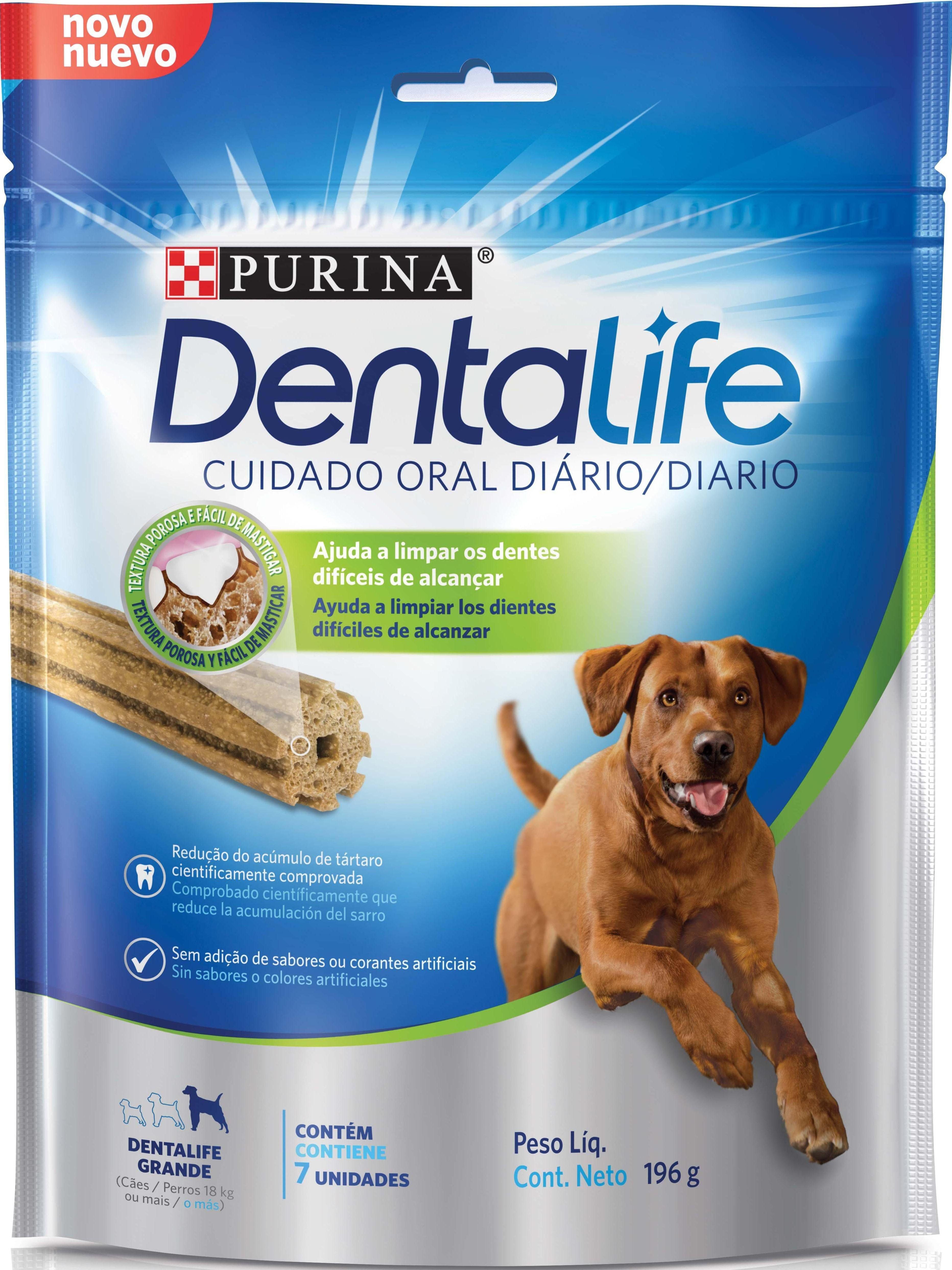 Petisco DENTALIFE Cães Adultos Grandes Frango 196g