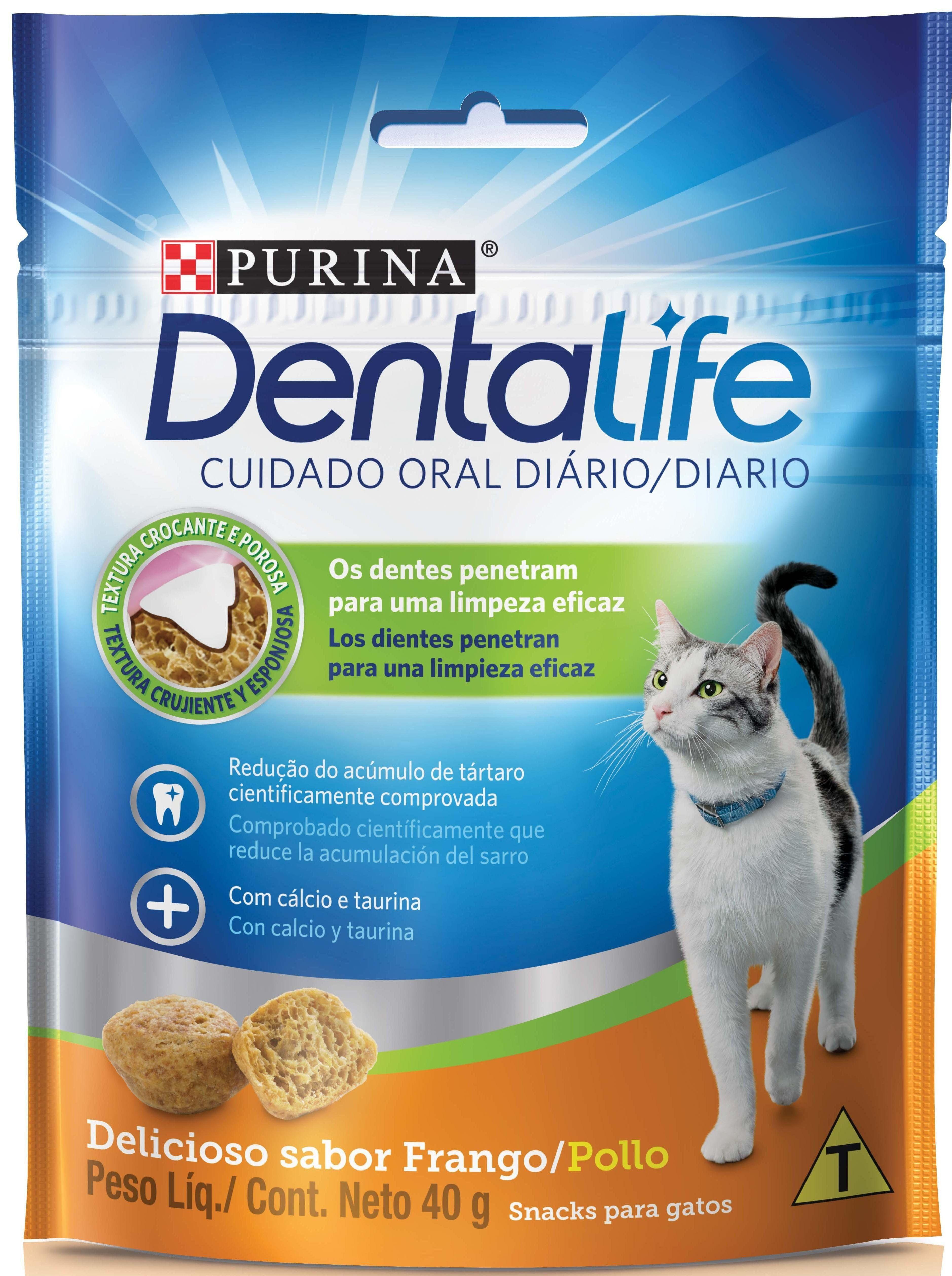 Petisco DENTALIFE Gatos Adultos Frango 40g