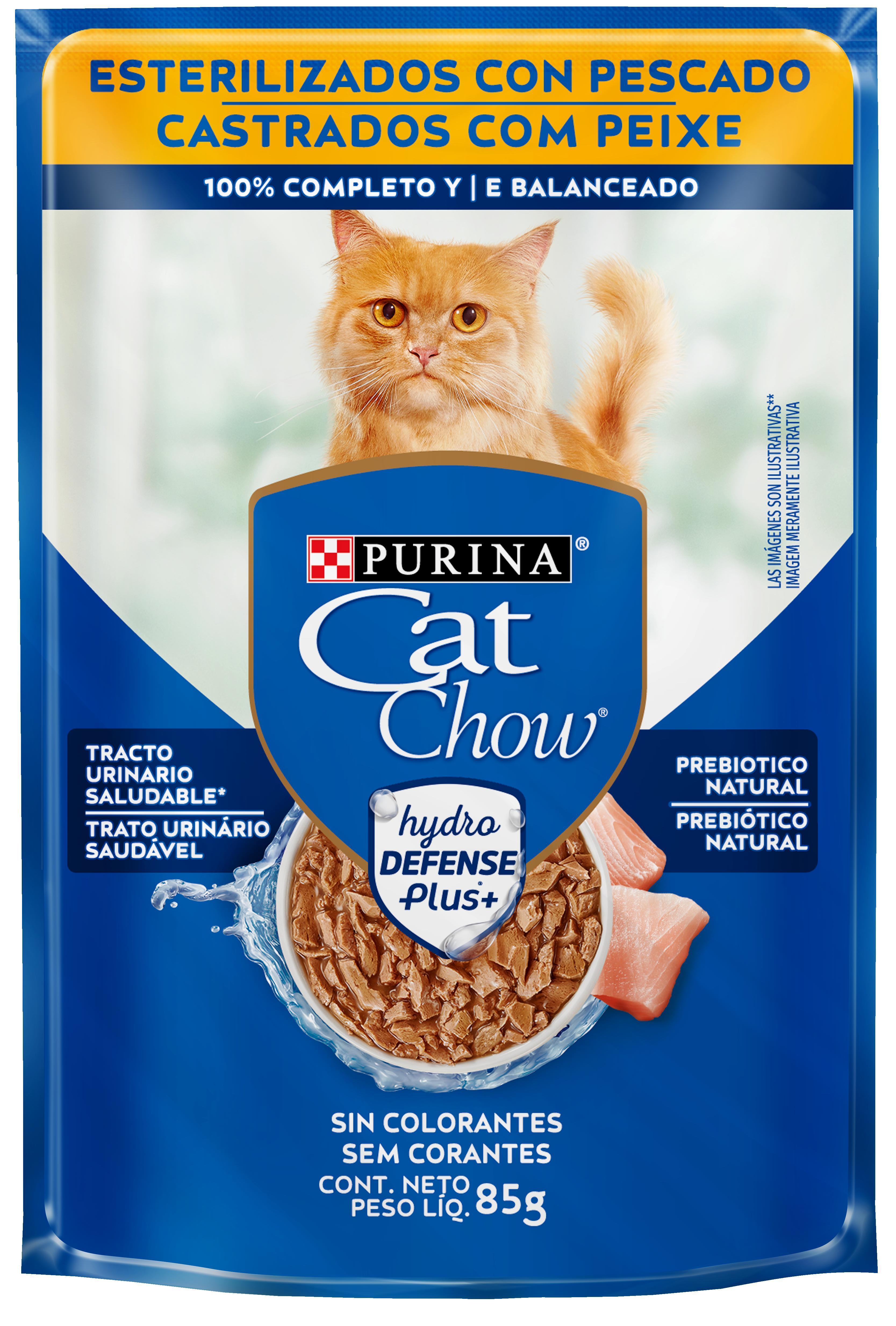 Ração Úmida CAT CHOW Gatos Castrados Peixe ao molho 85g
