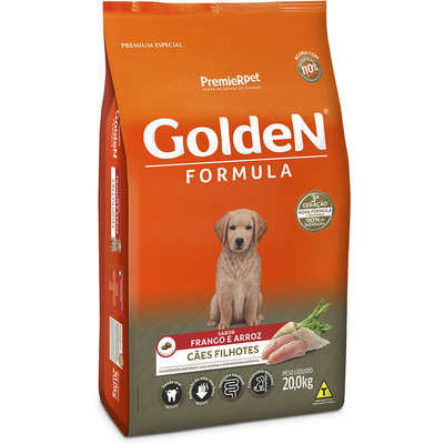 Ração Seca PremieR Pet Golden Formula Cães Filhotes Frango e Arroz - 1Kg