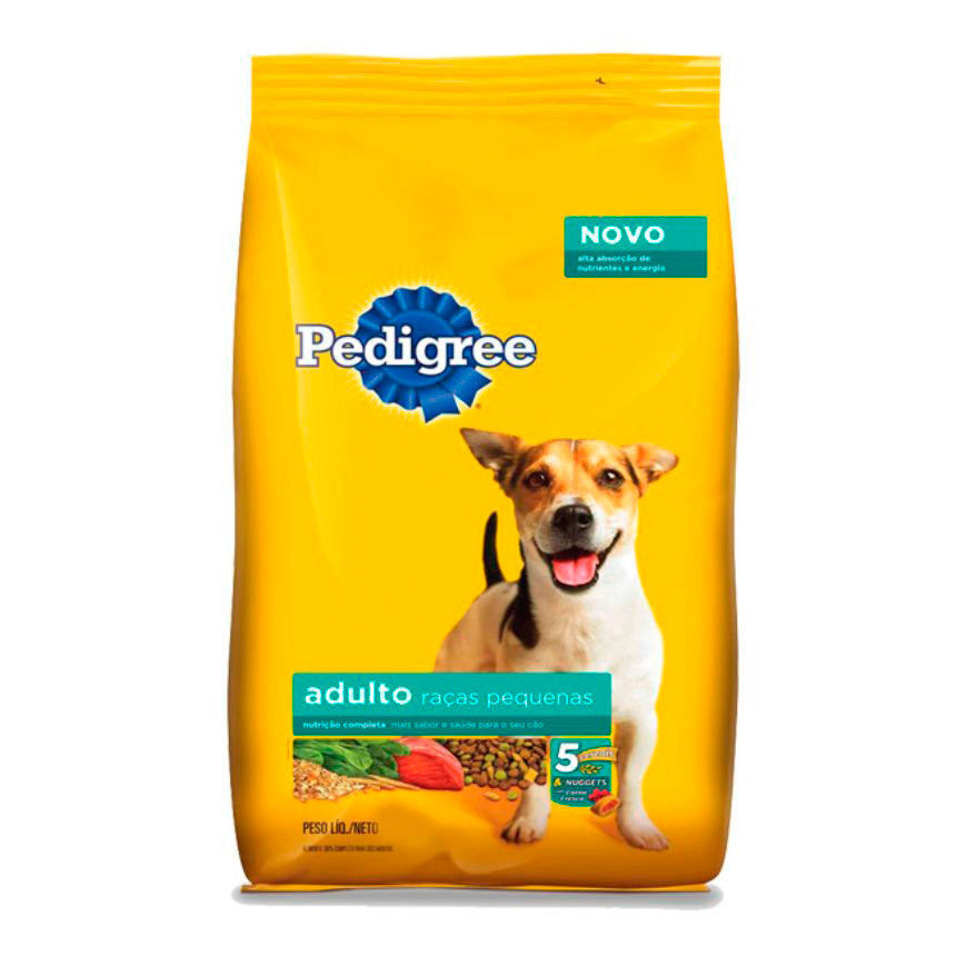 Alimento Ração Pedigree para Cães Adultos Raças Pequenas 2.7Kg