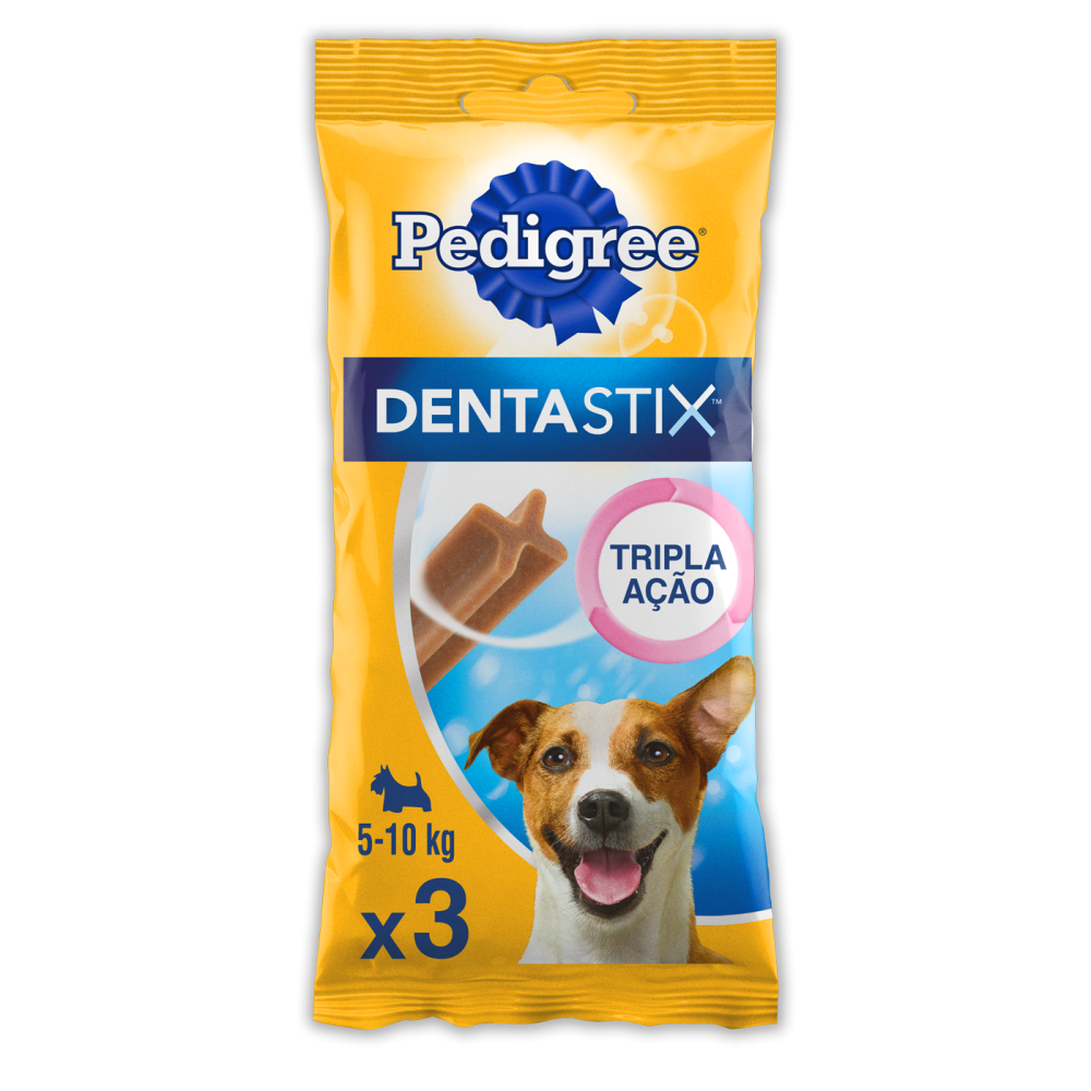 Petisco Pedigree Dentastix Cuidado Oral Para Cães Adultos Raças Pequenas 3 Unidades