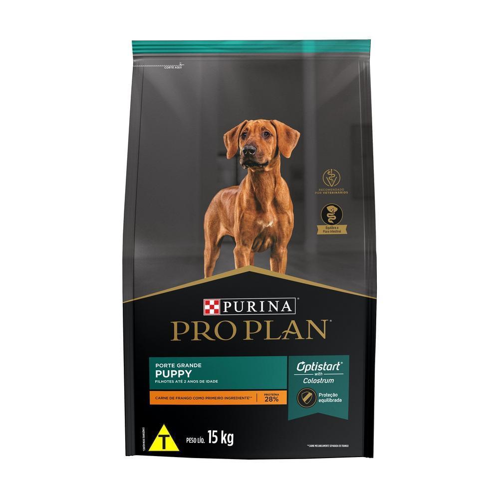 Ração PRO PLAN Cães Filhotes Grandes Frango 15kg