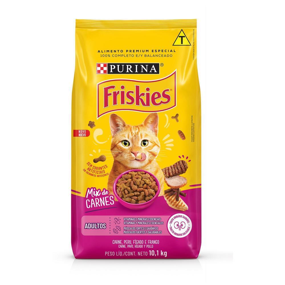 Ração FRISKIES Gatos Adultos Mix de Carnes 10,1kg