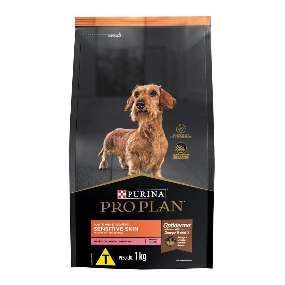 Ração PRO PLAN Pele Sensível Cães Adultos Minis e Pequenos 1kg