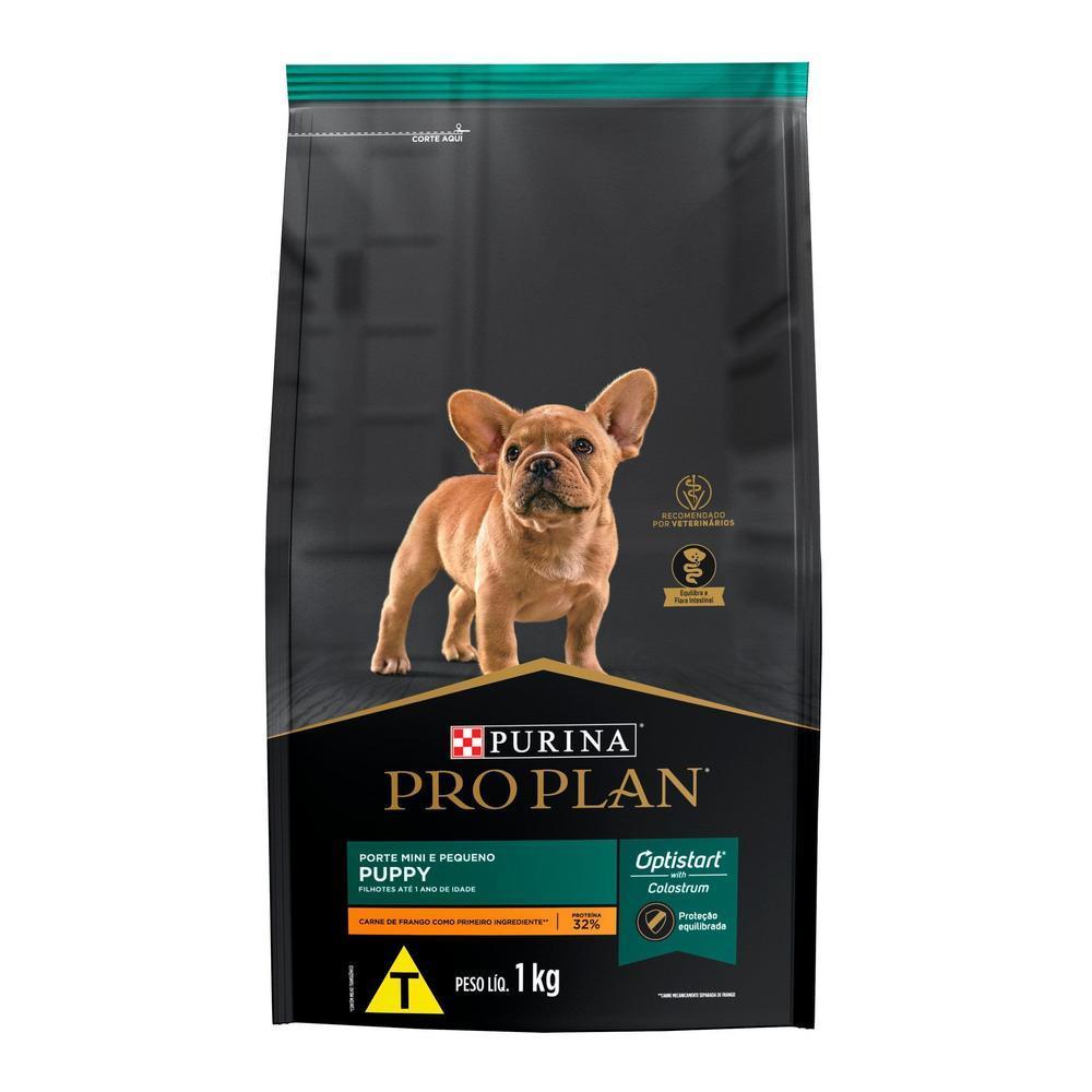 Ração PRO PLAN Cães Filhotes Minis e Pequenos Frango 1kg