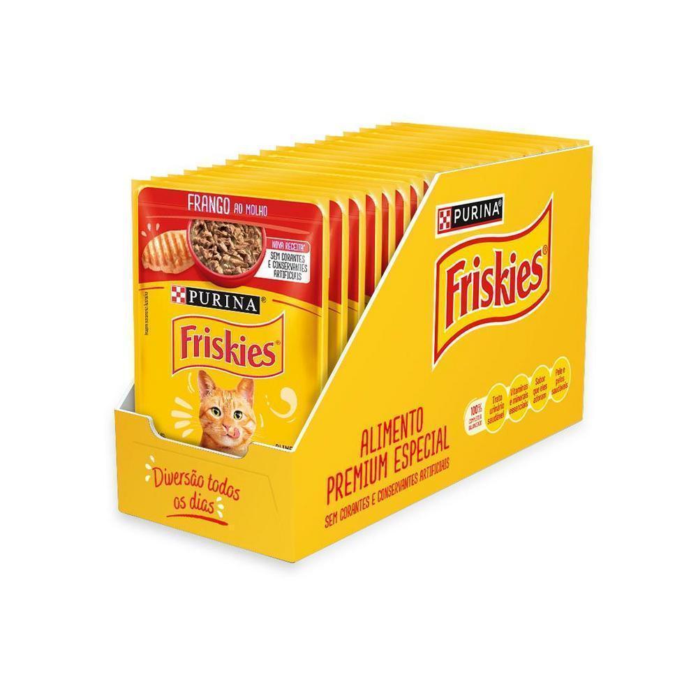 Ração Úmida Gatos Adultos FRISKIES Frango 15x85g