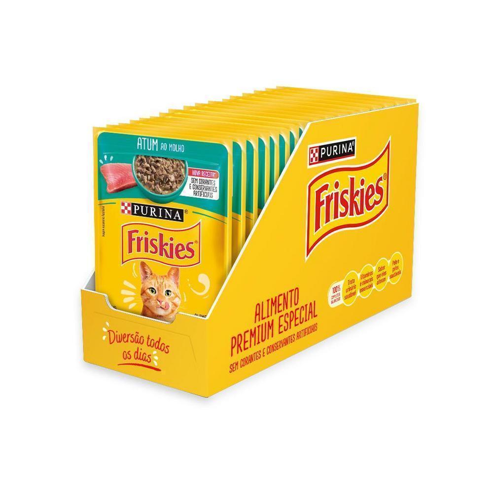 Ração   Úmida Gatos Adultos FRISKIES Atum Pack 15X85g