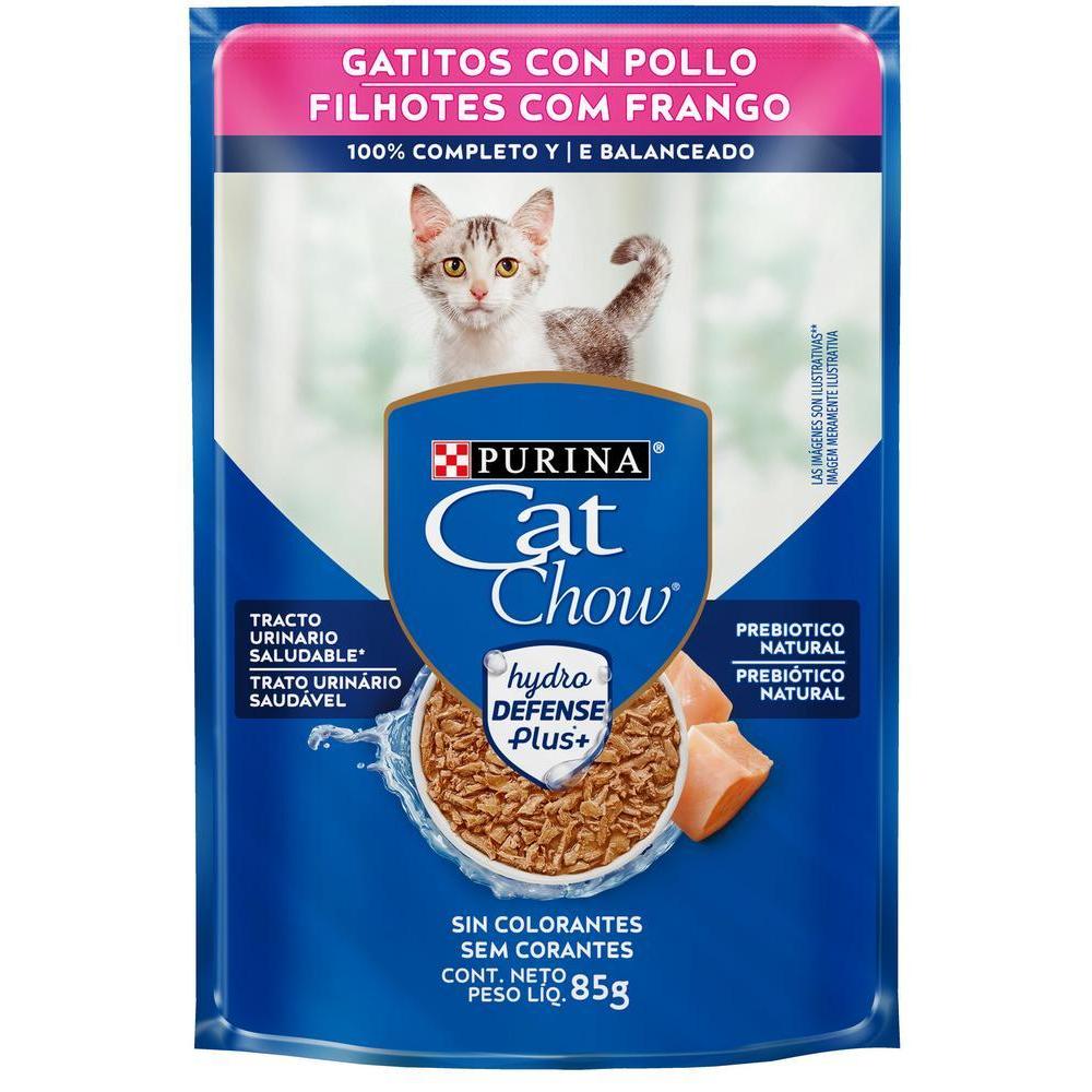 Ração Úmida CAT CHOW Gatos Filhotes Frango ao molho 85g