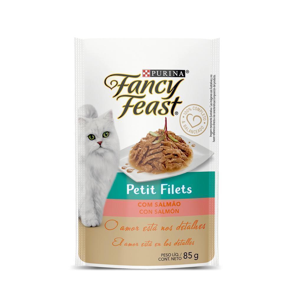 Ração Úmida PURINA® FANCY FEAST® para Gatos Adultos Petit Filet Salmão 85g