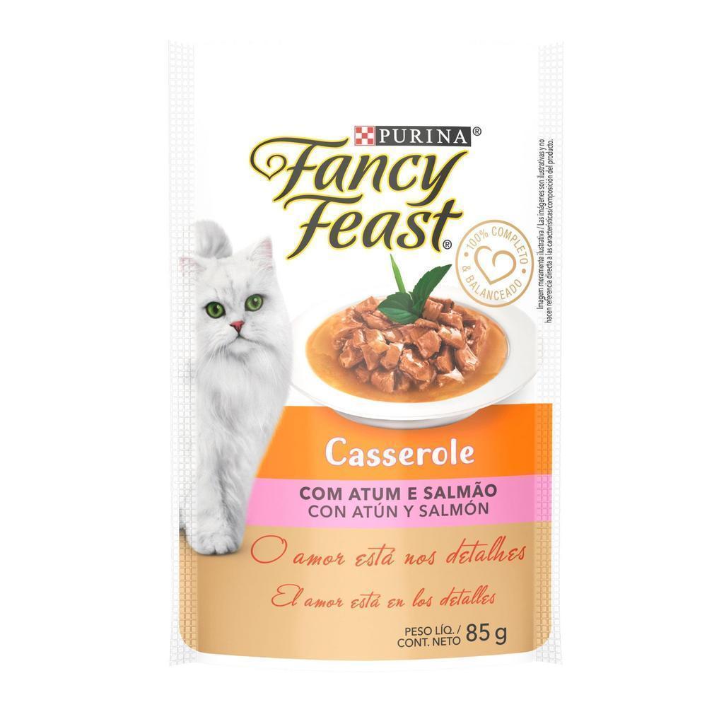 Ração Úmida FANCY FEAST CASSEROLE Gatos Adultos Atum e Salmão 85g