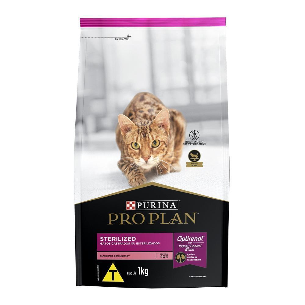 Ração PRO PLAN Gatos Castrados Salmão 1kg