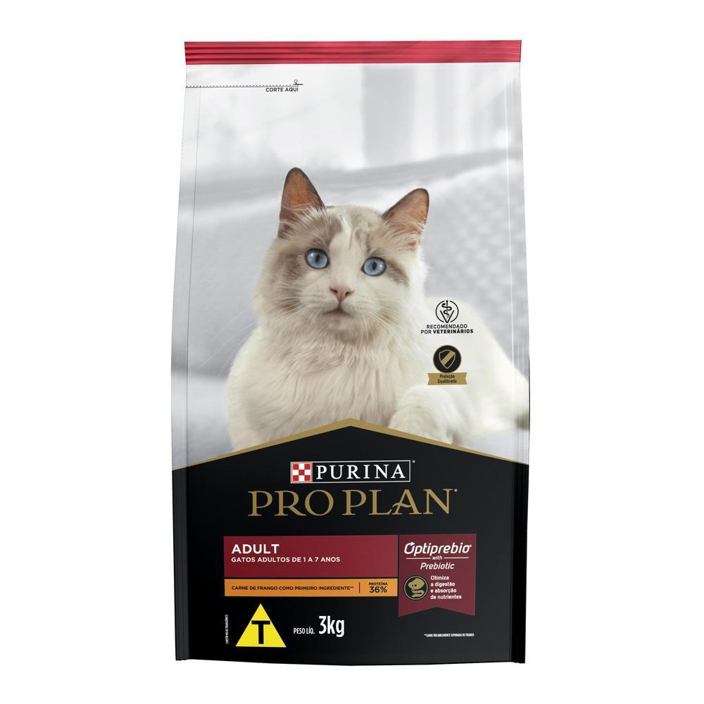 Ração Pro Plan Gato Adulto Frango 3kg