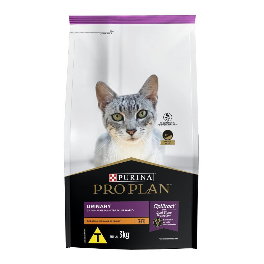 Ração PRO PLAN Trato Urinário Gatos Adultos Frango 3kg