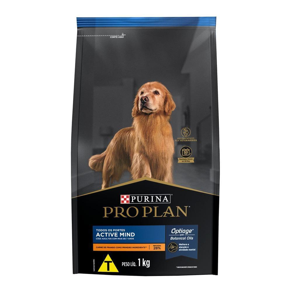 Ração PRO PLAN Mente Ativa Cães Adultos 7+ Frango 1kg