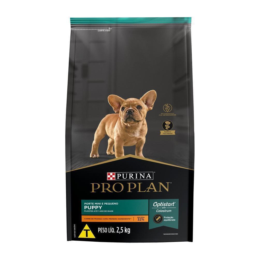 Ração PRO PLAN Cães Filhotes Minis e Pequenos Frango 2,5kg
