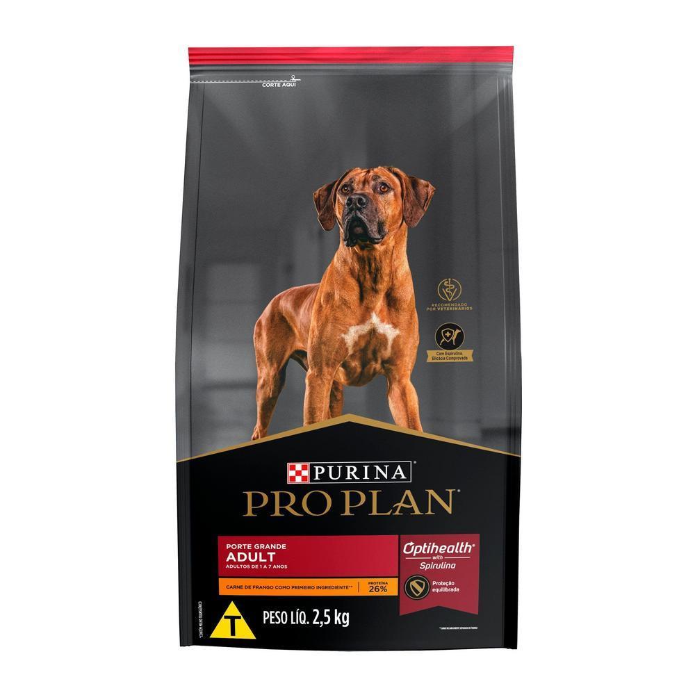 Ração PRO PLAN Cães Adultos Grandes Frango 2,5kg