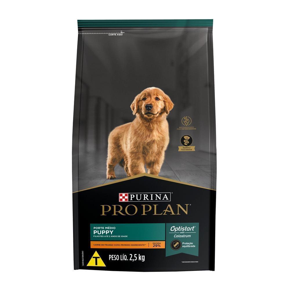 Ração PRO PLAN Cães Filhotes Médios Frango 2,5kg