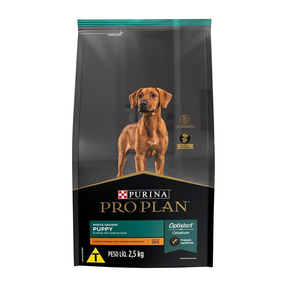 Ração PRO PLAN Cães Filhotes Grandes Frango 2,5kg