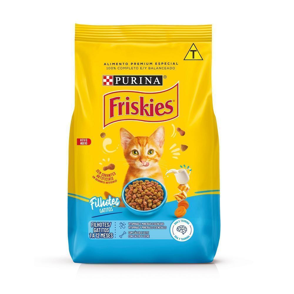 Ração FRISKIES gatos filhotes frango e leite 500g