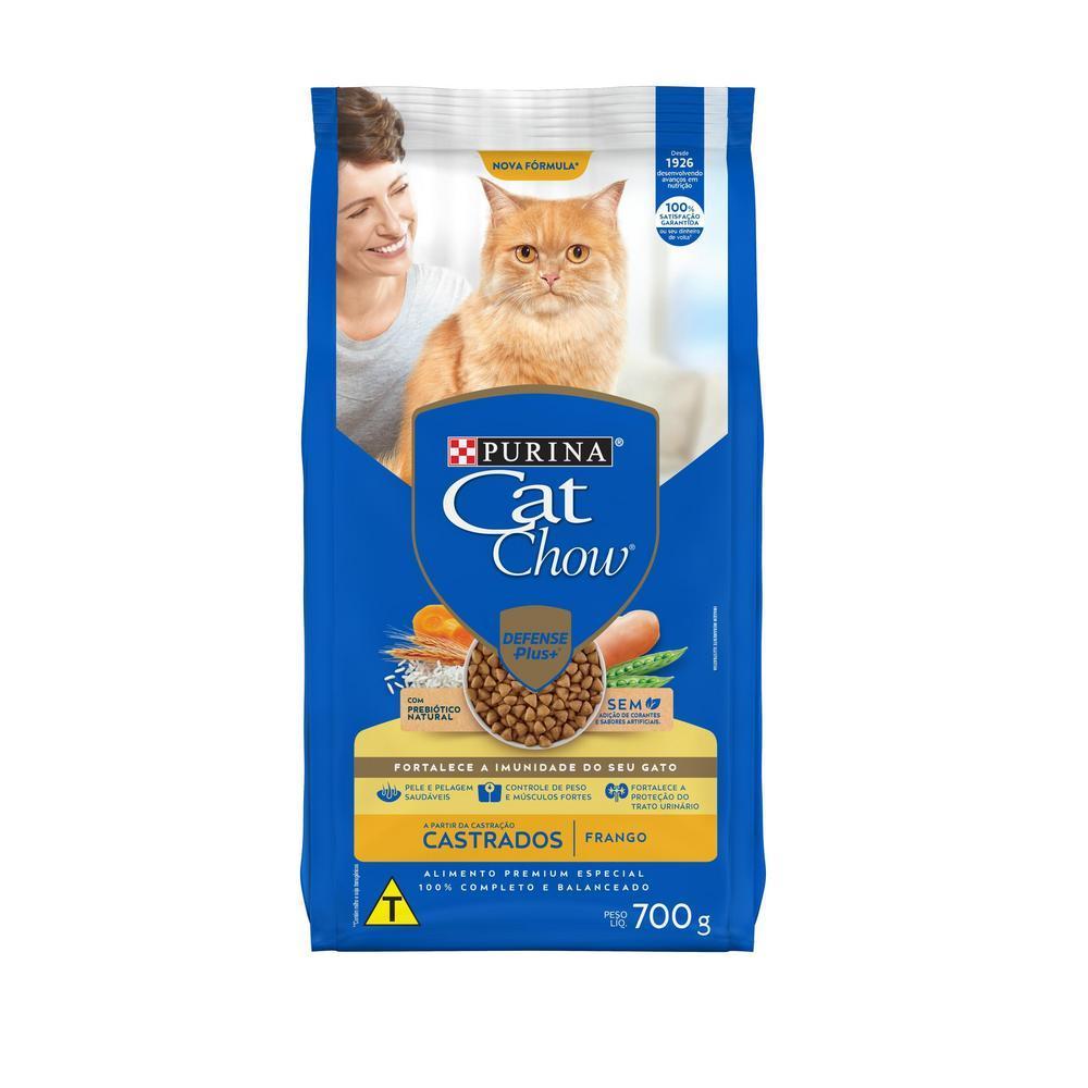Ração CAT CHOW Gatos Castrados Frango 700g
