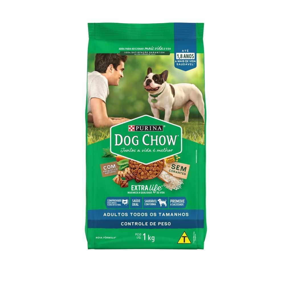 Ração NESTLÉ PURINA DOG CHOW EXTRALIFE Light Carne, Frango e Arroz 1kg