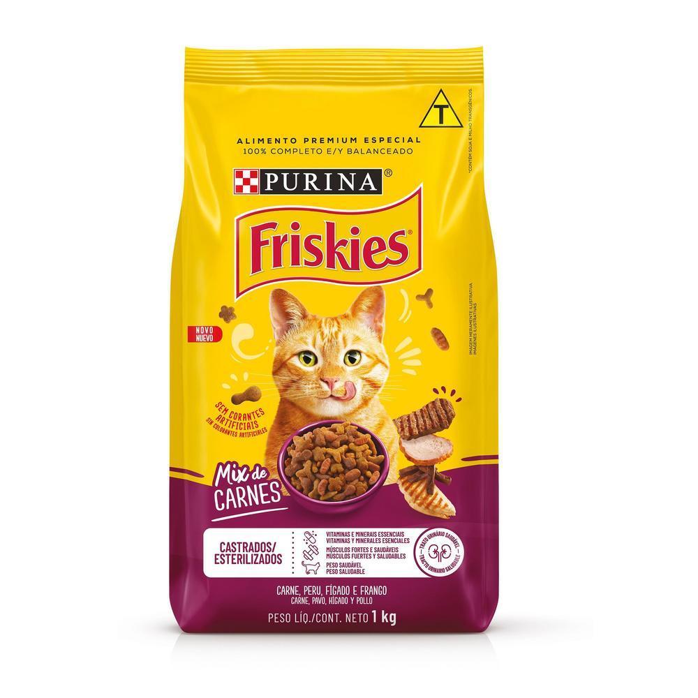Ração FRISKIES Gatos Castrados Mix de Carnes 1kg