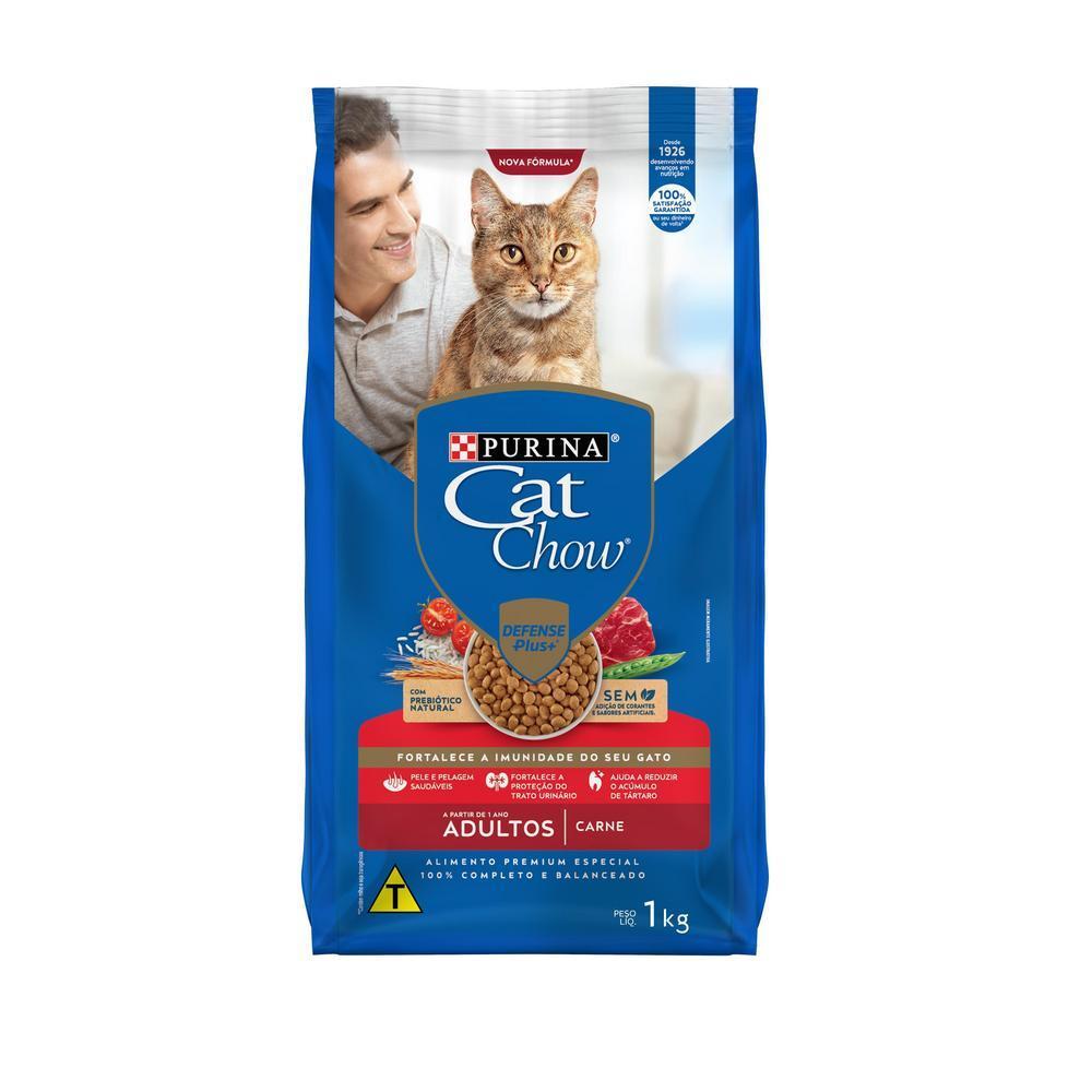 Ração CAT CHOW Gatos Adultos Carne 1kg