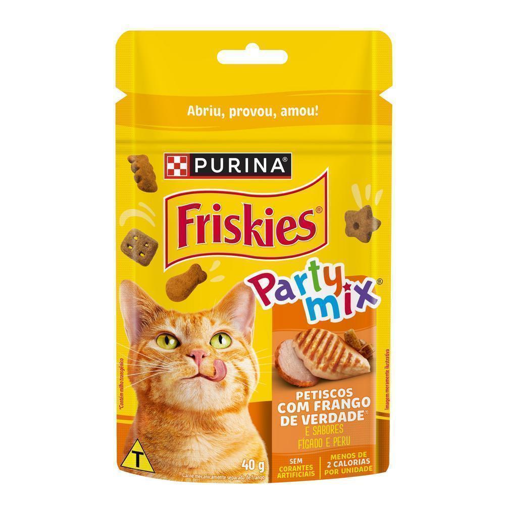 Purina Friskies® Party Mix® Petiscos Para Gatos Frango 40G