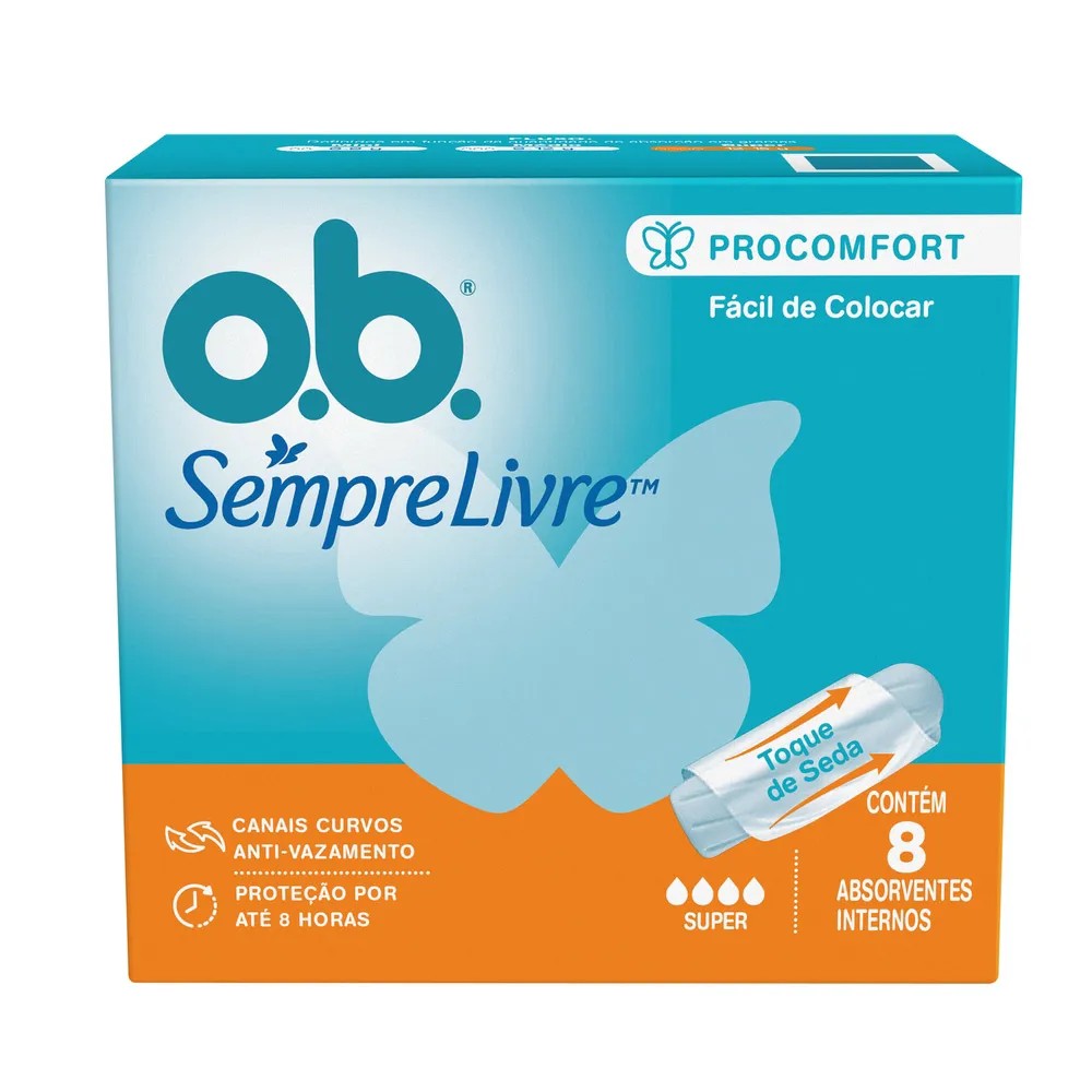 Absorvente Interno OB ProComfort Super 8 Unidades