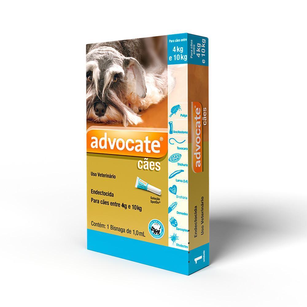 Antipulgas Advocate para Cães entre 4 e 10kg - 1 bisnaga