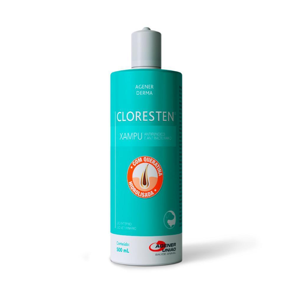 Shampoo Antibacteriano Cloresten Agener União Dr.Clean 500ml