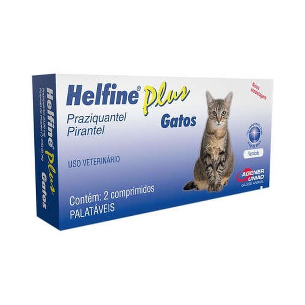 Helfine Plus Agener União para Gatos 2 Comprimidos
