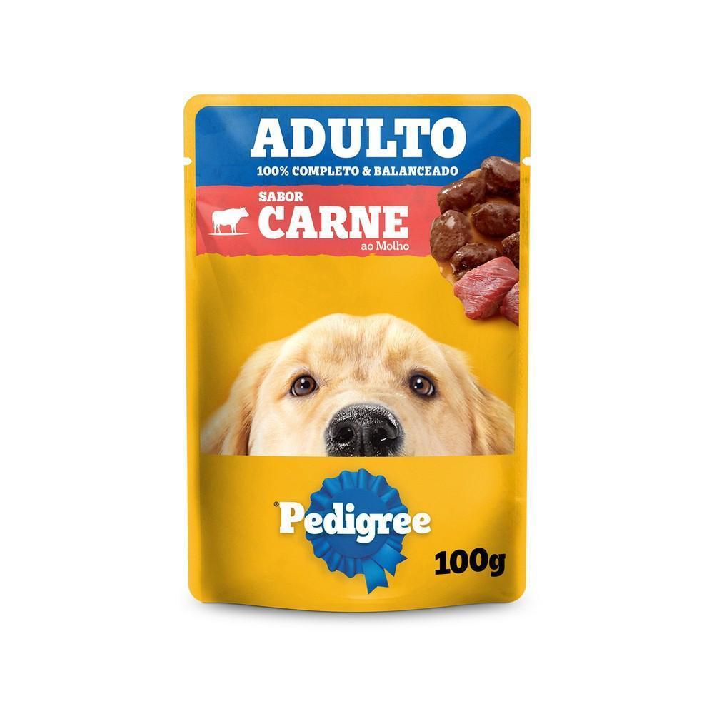 Ração Úmida Pedigree Sachê Carne ao Molho para Cães Adultos 100 g